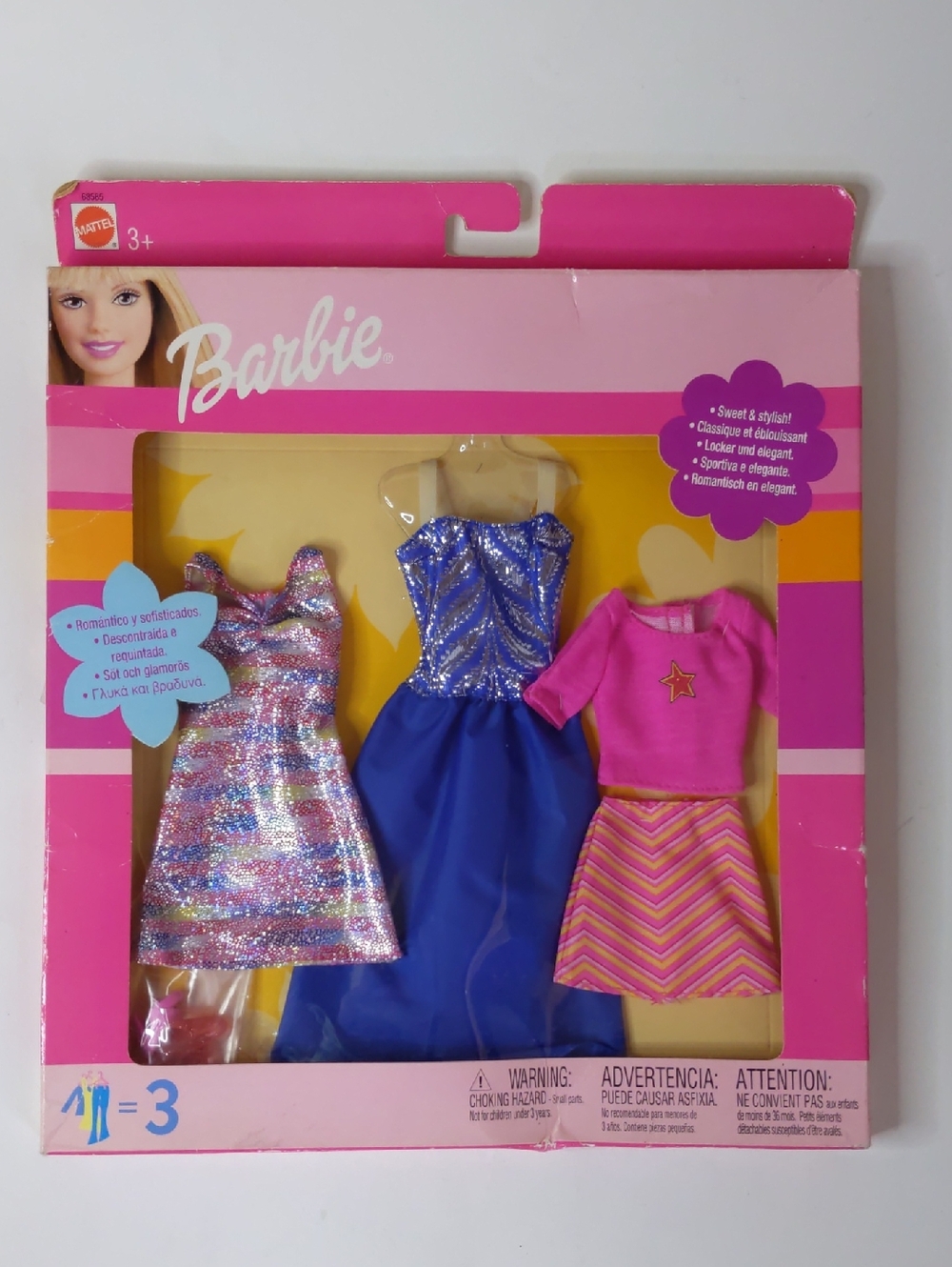 Vintage Mattel Barbie Kids Toys Fashion Outfit Pack